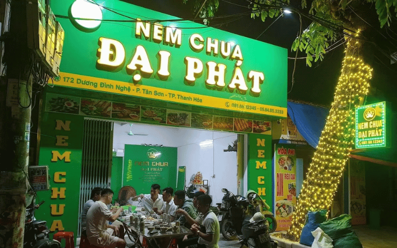 Cửa hàng nem chua Đại Phát quy mô lớn tại Thanh Hóa